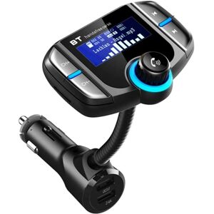 HOD Health&Home Bt70 Smart Bluetooth 4.2 Fm Transmitter Qc3.0 Quick Charge Mp3 Music Player Car Kit With 1.7 Inch Screen Support Hands Free Call