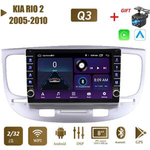 icreative Car Radio Multimedia Video Player For KIA RIO 2 2005-2010 With Button Knob GPS 2 din Android WIFI Carplay 2+32G