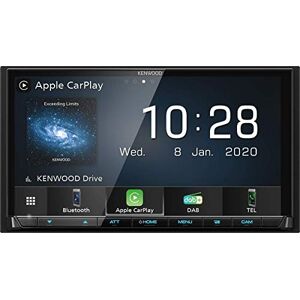 Kenwood DMX-7520DABS Digital Media AV Receiver, With 6.8" Capacitive Touch Panel, Wired Apple CarPlay, Android Auto, Bluetooth, DAB+