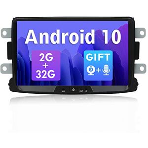 SXAUTO Android 10 Car Radio Suitable for Renault Duster/Dacia Sandero/Lada Xray 2/Captur Camera Canbus - [2G+32G] - 8 Inch 2 Din - Supports DAB Steering Wheel Control 4G WiFi BT5.0 Carplay