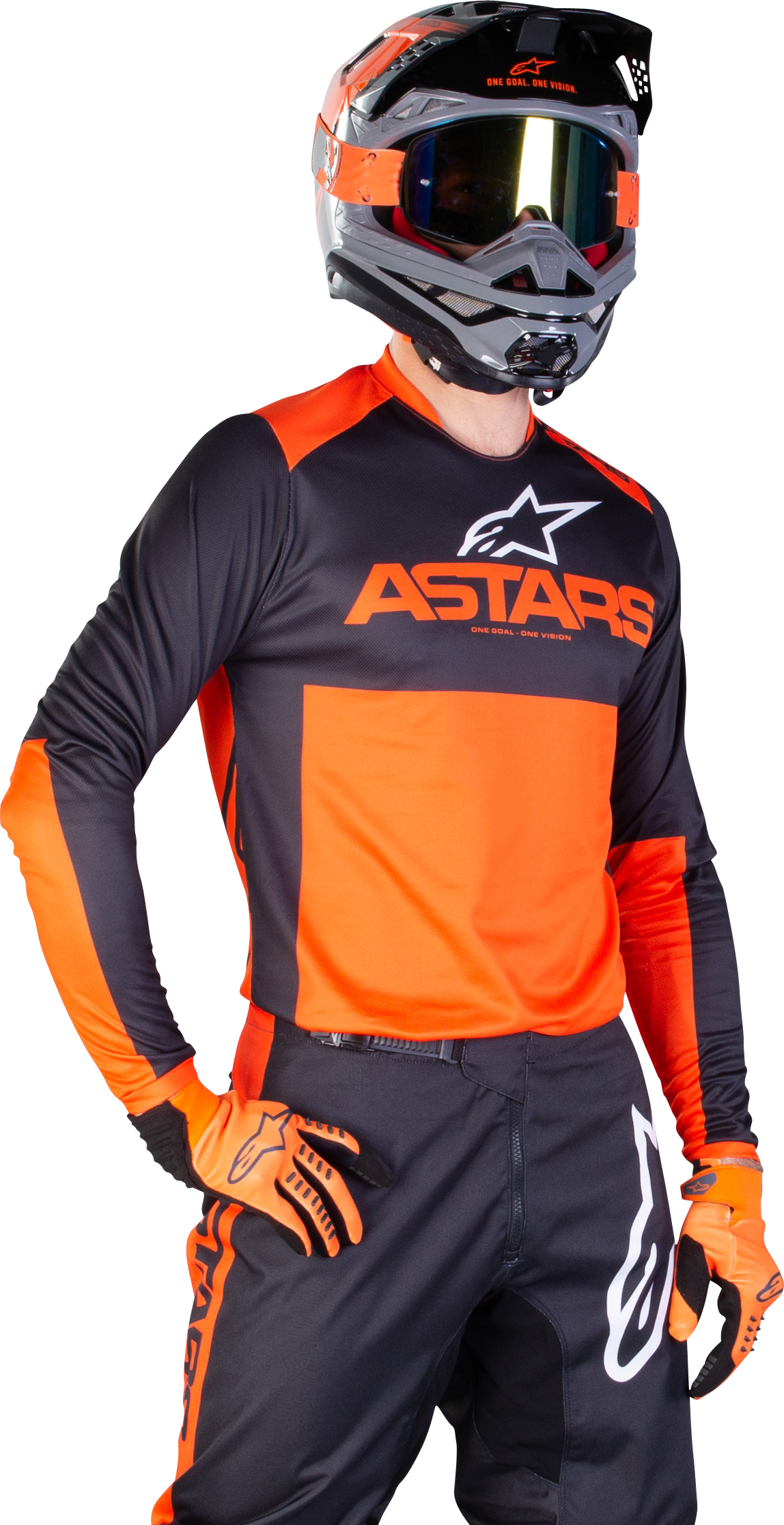 Alpinestars Crossipaita Alpinestars Fluid Tripple Musta-Oranssi