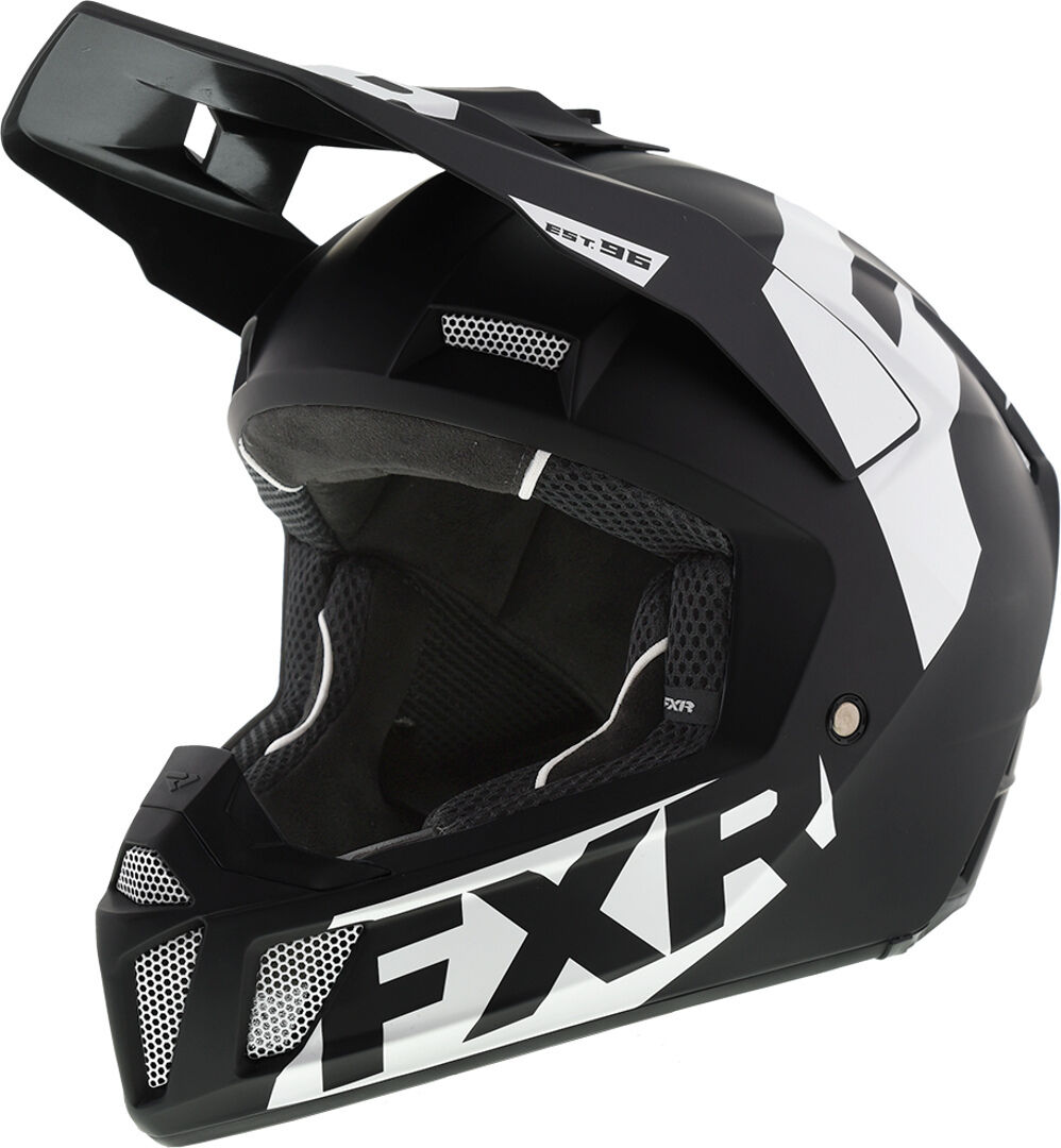 FXR Clutch CX Motocross hjelm 2XL Svart Hvit
