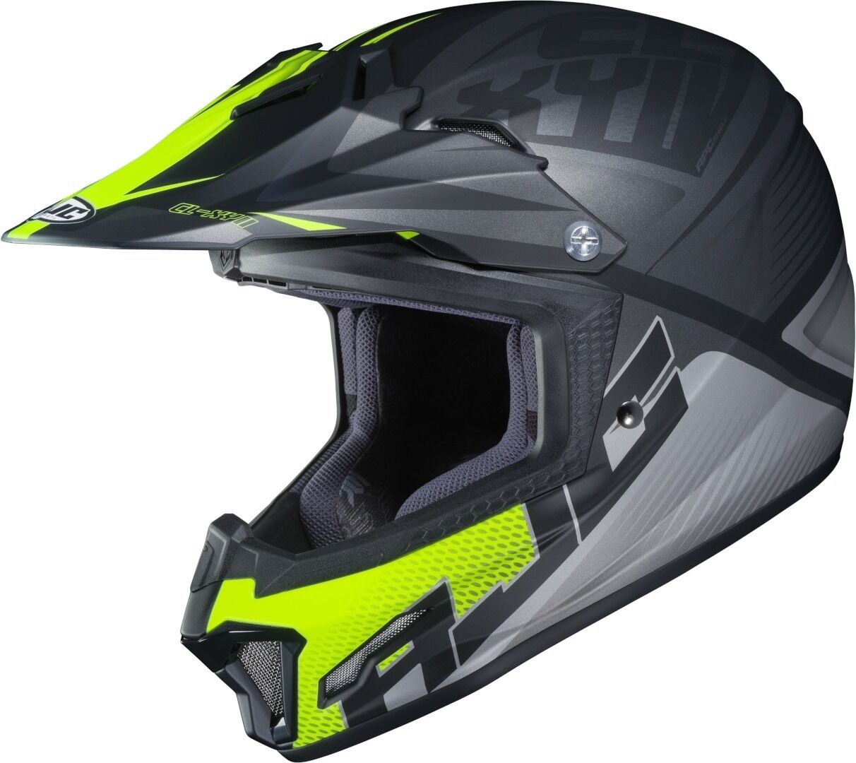 HJC CL-XY II Ellusion Ungdom motocross hjelm L Svart Gul