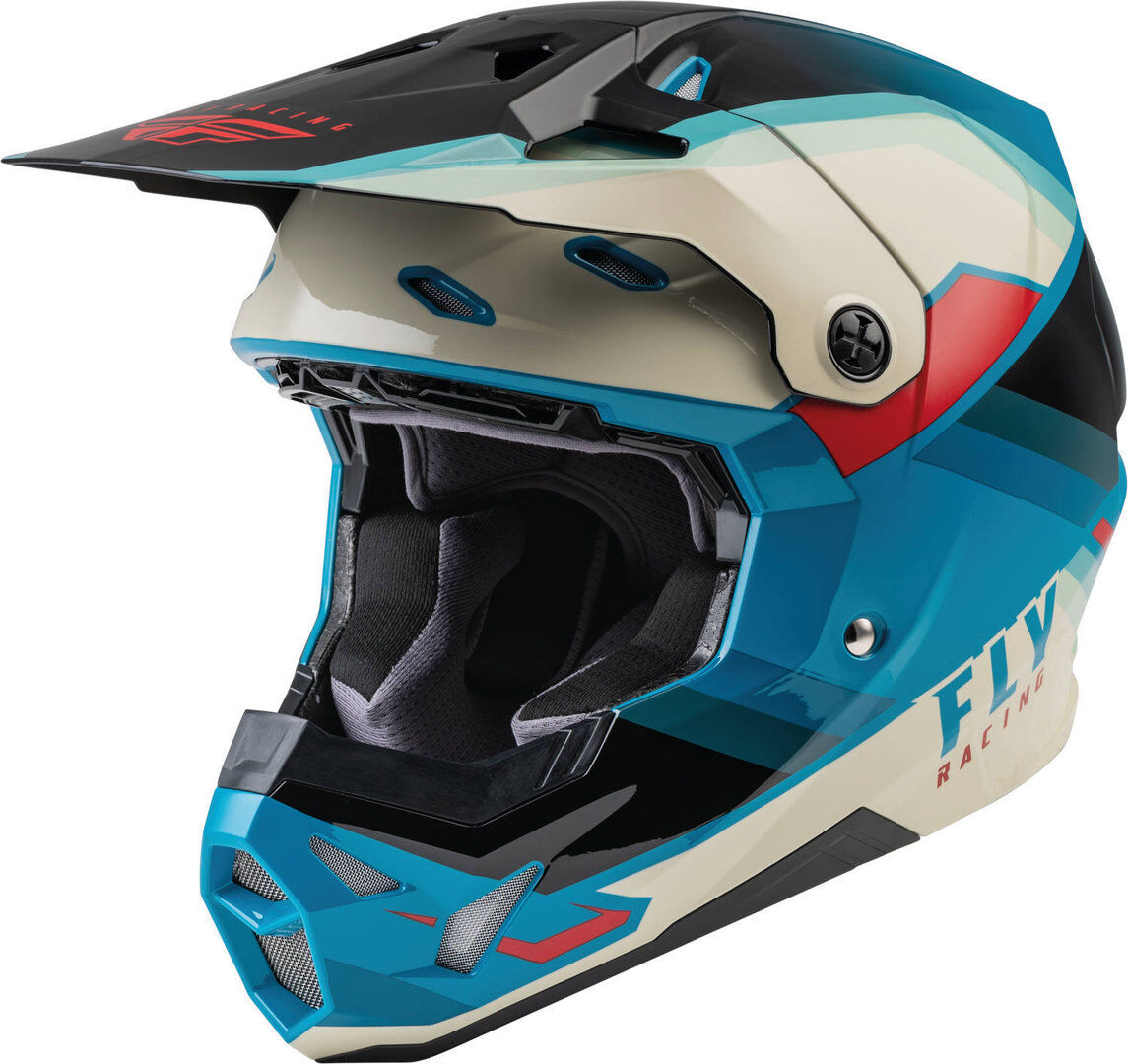 FLY Racing Formula CP Rush Motocross hjelm XL Svart Hvit Blå
