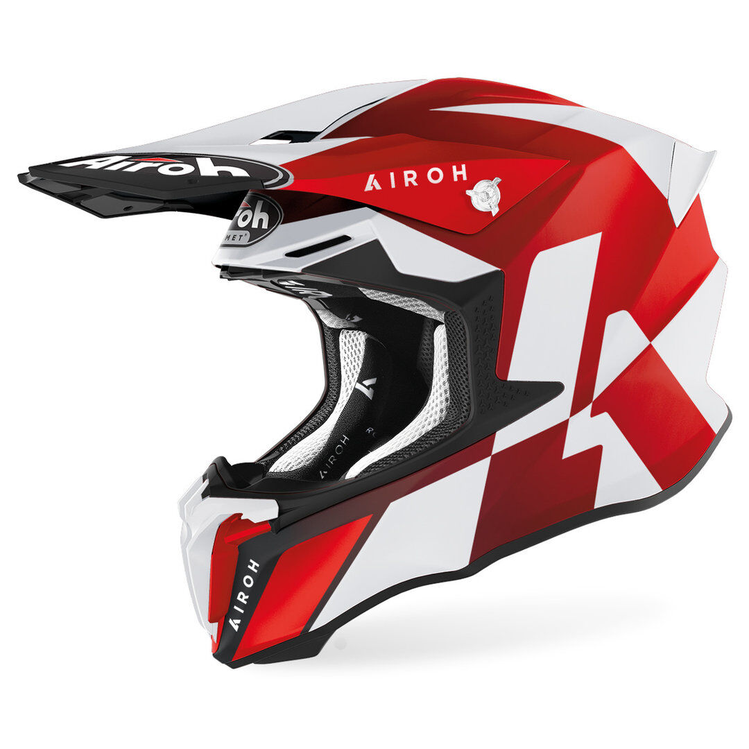 Airoh Twist 2.0 Lift Motocross hjelm 2XL Hvit Rød
