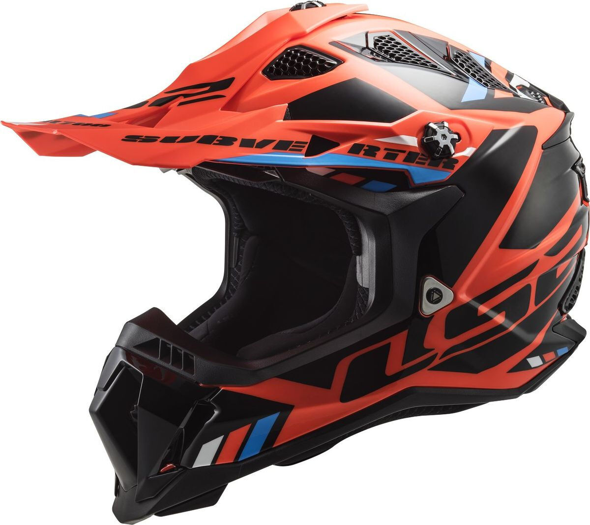 LS2 MX700 Subverter Evo Stomp Motocross hjelm XL Svart Oransje