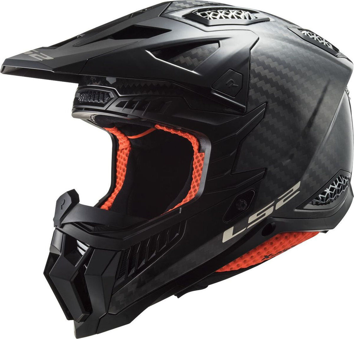 LS2 MX703 X-Force Solid Carbon Motocross hjelm M Karbon