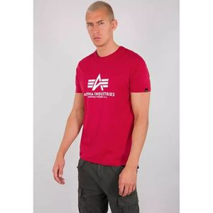 Alpha Industries - T-Shirt, Modern Fit, Kurzarm, Für Herren, Rot, Größe S