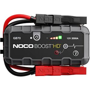 NOCO Boost HD GB70 2000A 12V UltraSafe Starthilfe Powerbank, Auto Batterie Booster, Tragbare USB Ladegerät, Starthilfekabel und Überbrückungskabel für bis zu 8,0L Benzin und 6,0L Dieselmotoren