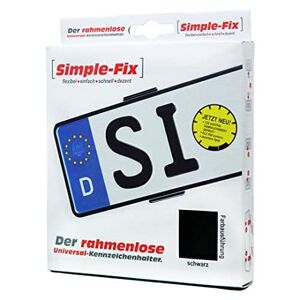 Simple-Fix SIMPLE FIX Kennzeichenhalter Rahmenlos für Zwei DE Auto Nummernschilder STVZO