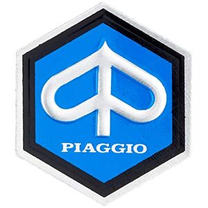 RMS Piaggio Hexagon Cascade Emblem for Vespa 50/ET3 etc – Aluminium, 25 x 30 mm Self-Adhesive