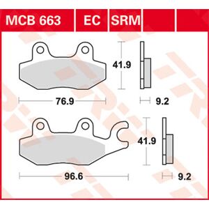 TRW Lucas Bremsbelag MCB663