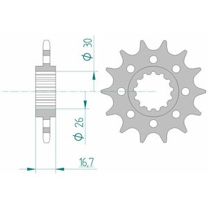 AFAM Standard-Stahlkettenrad 20613 - 520