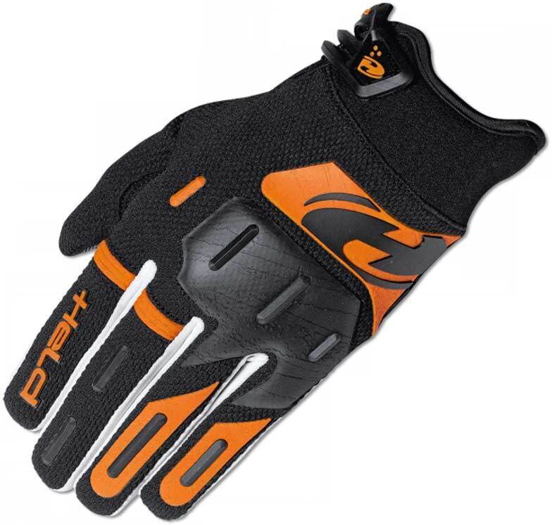 Held Hardtack Motocross Handschuhe S Schwarz Orange