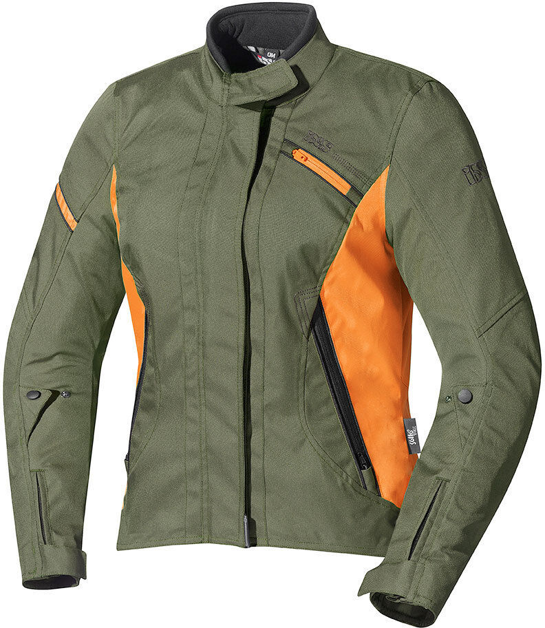 IXS Alana Damen Textiljacke L Grün Orange