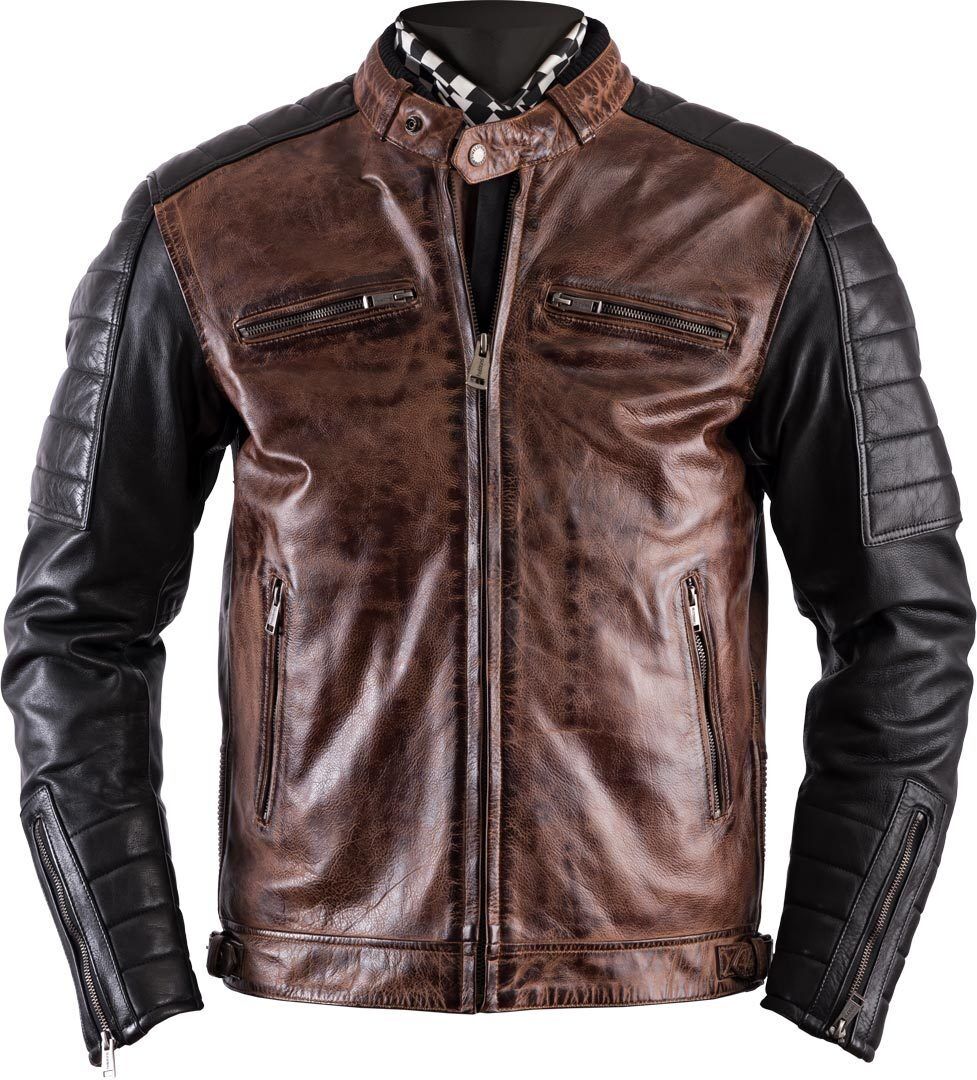 Helstons Cruiser Rag Lederjacke M Schwarz Braun