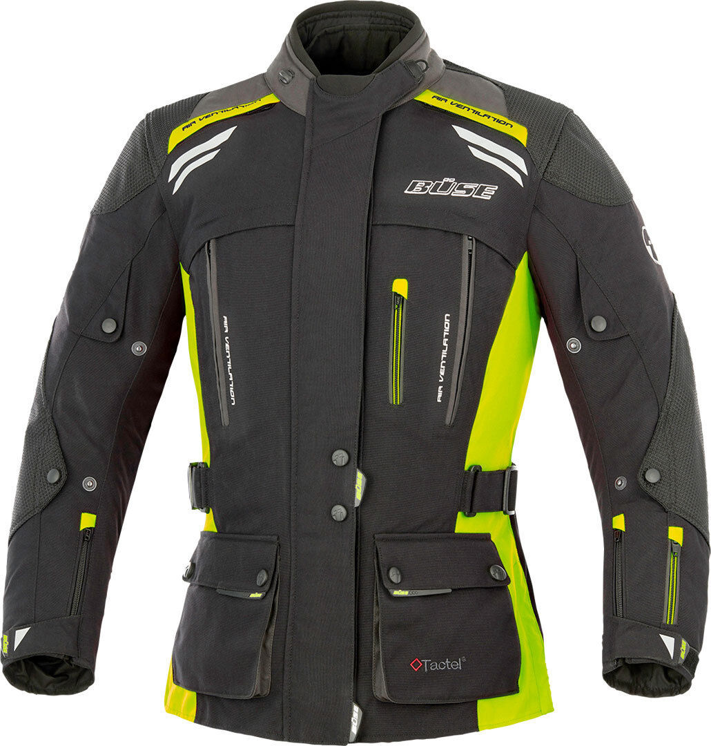 Büse Highland Damen Motorrad Textiljacke 40 Schwarz Gelb