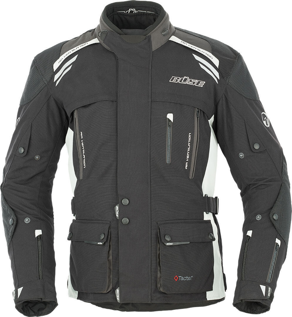 Büse Highland Motorrad Textiljacke 7XL Schwarz Grau