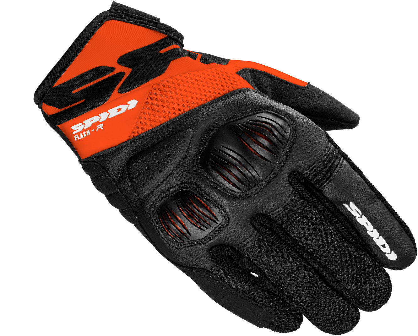 Spidi Flash-R Evo Motorrad Handschuhe 3XL Schwarz Orange