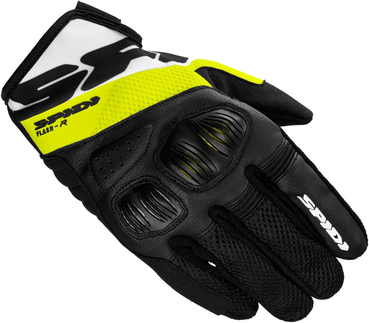 Spidi Flash-R Evo Motorrad Handschuhe XL Schwarz Gelb