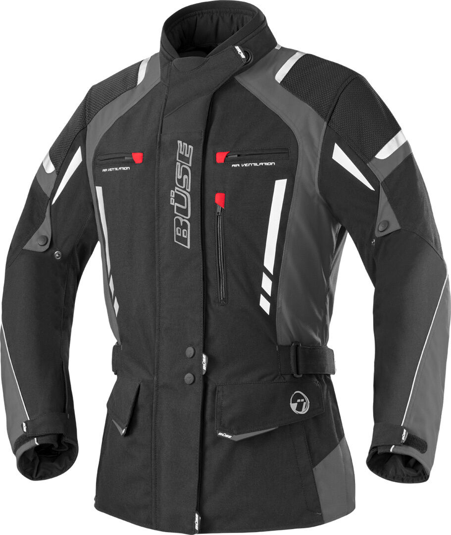 Büse Torino Pro Damen Motorrad Textiljacke 54 Schwarz Grau