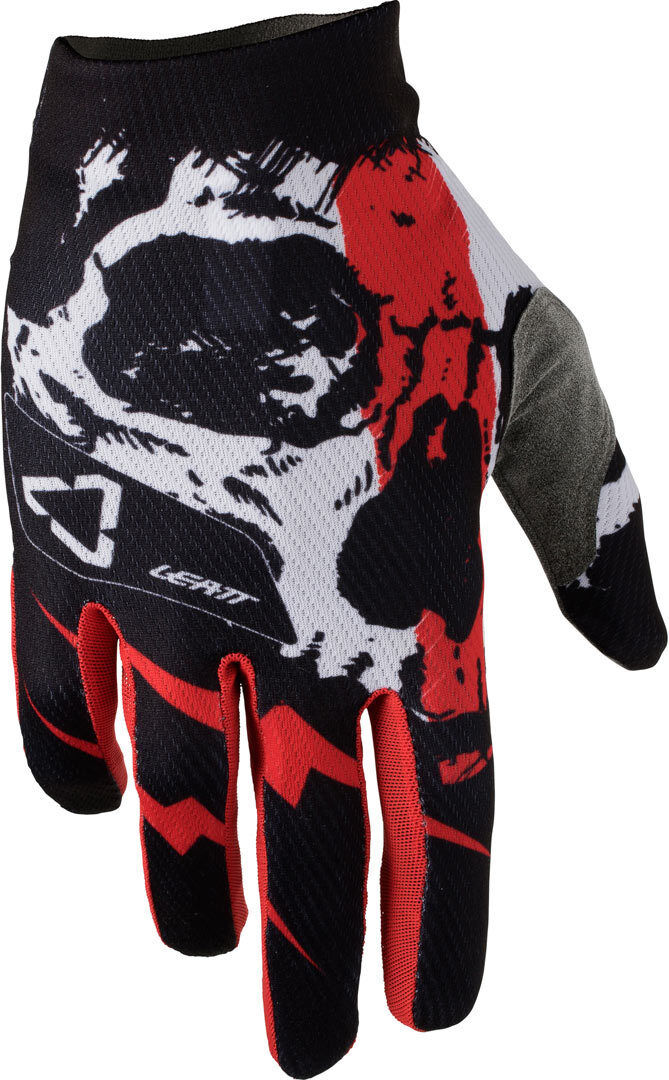 Leatt GPX 1.5 GripR Skull Handschuhe 2XL Schwarz Weiss Rot Blau