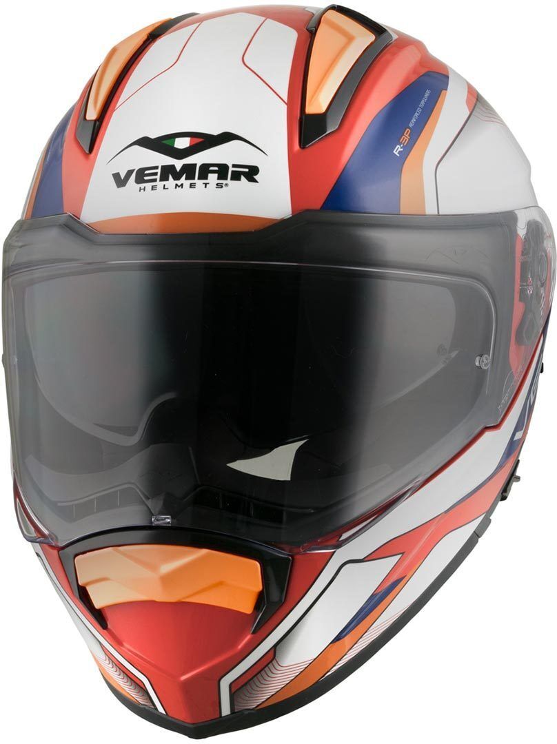 Vemar Zephir Lunar 2017 Helm XL Weiss Rot Blau