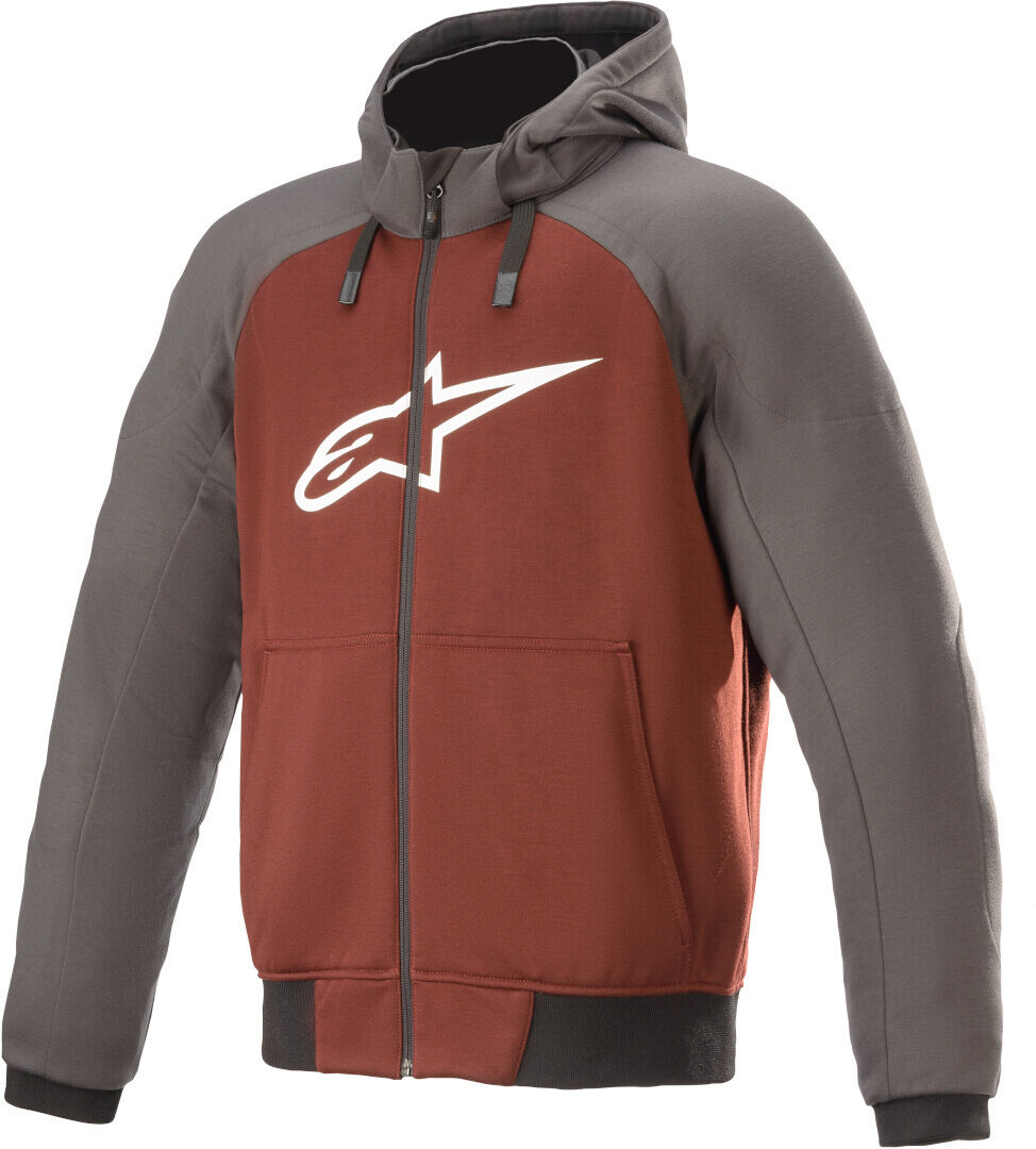 Alpinestars Chrome Sport Motorrad Hoodie 3XL Grau Rot