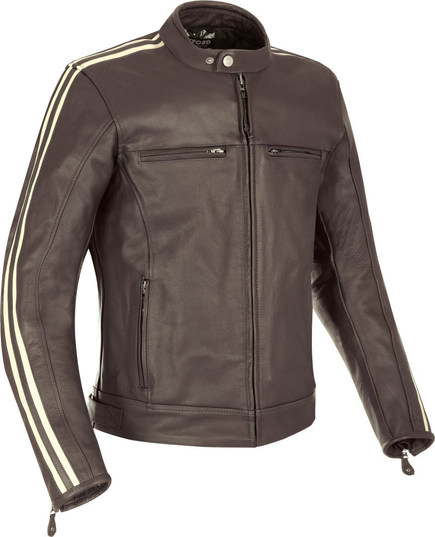 Oxford Bladon Motorrad Lederjacke S Braun