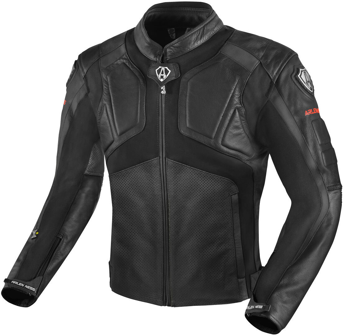 Arlen Ness Sportivo Motorrad Lederjacke 52 Schwarz