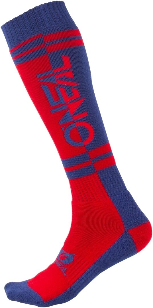 Oneal MX Twoface Motocross Socken Einheitsgröße Rot Blau