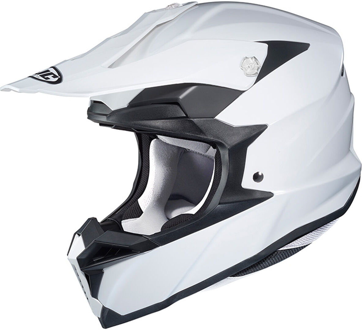 HJC i50 Solid Motocross Helm XL Weiss