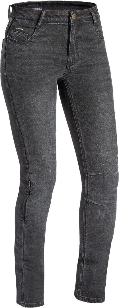 Ixon Cathelyn Damen Motorrad Jeans XS Schwarz Grau