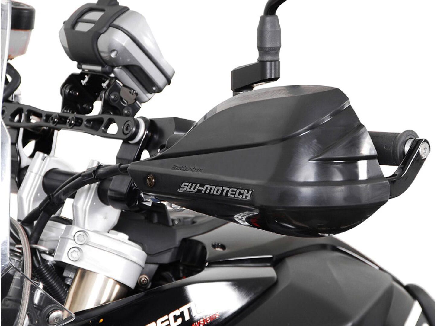 SW-Motech BBSTORM Handprotektoren-Kit - Schwarz. BMW F650GS/F800GS/R1200GS Adv, Tiger Einheitsgröße Schwarz