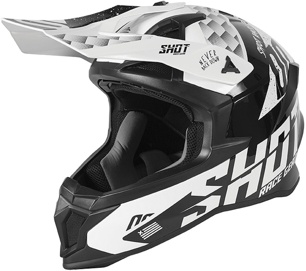 Shot Lite Rush Motocross Helm 2XL Schwarz