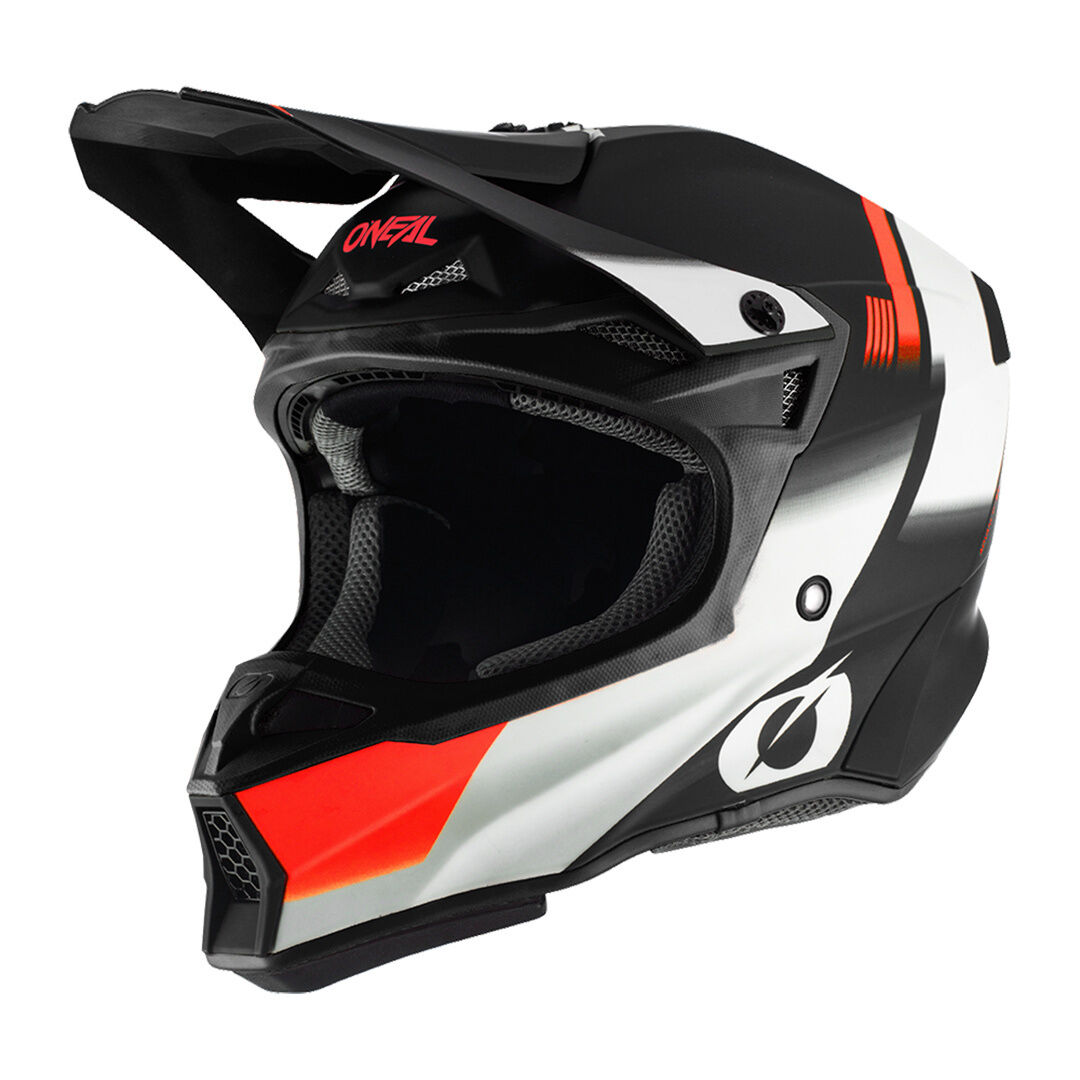 Oneal 10Series Hyperlite Blur Motocross Helm 2XL Schwarz Orange