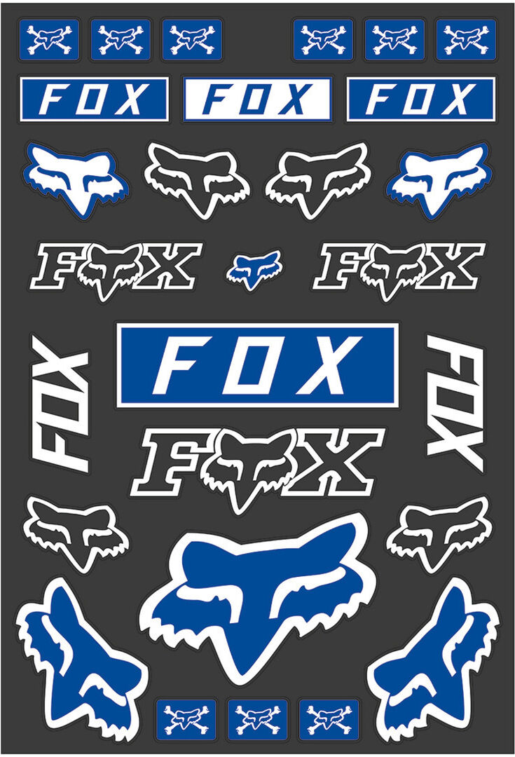 FOX Legacy Track Pack Sticker Einheitsgröße Blau