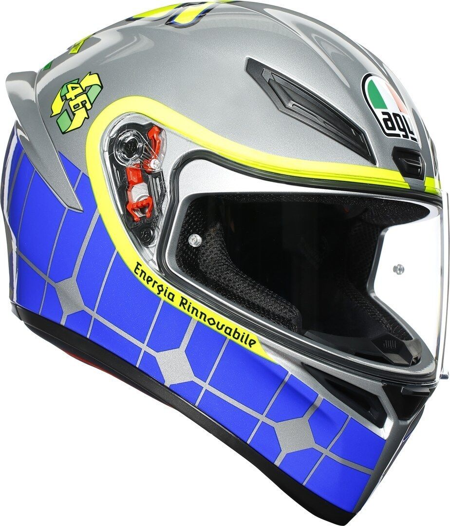 AGV K-1 Rossi Mugello 2015 Helm S M Blau Silber