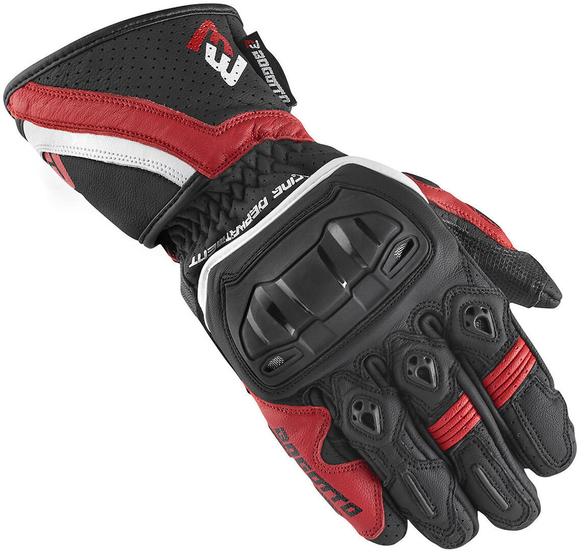 Bogotto Losail Motorradhandschuhe XL Schwarz Weiss Rot