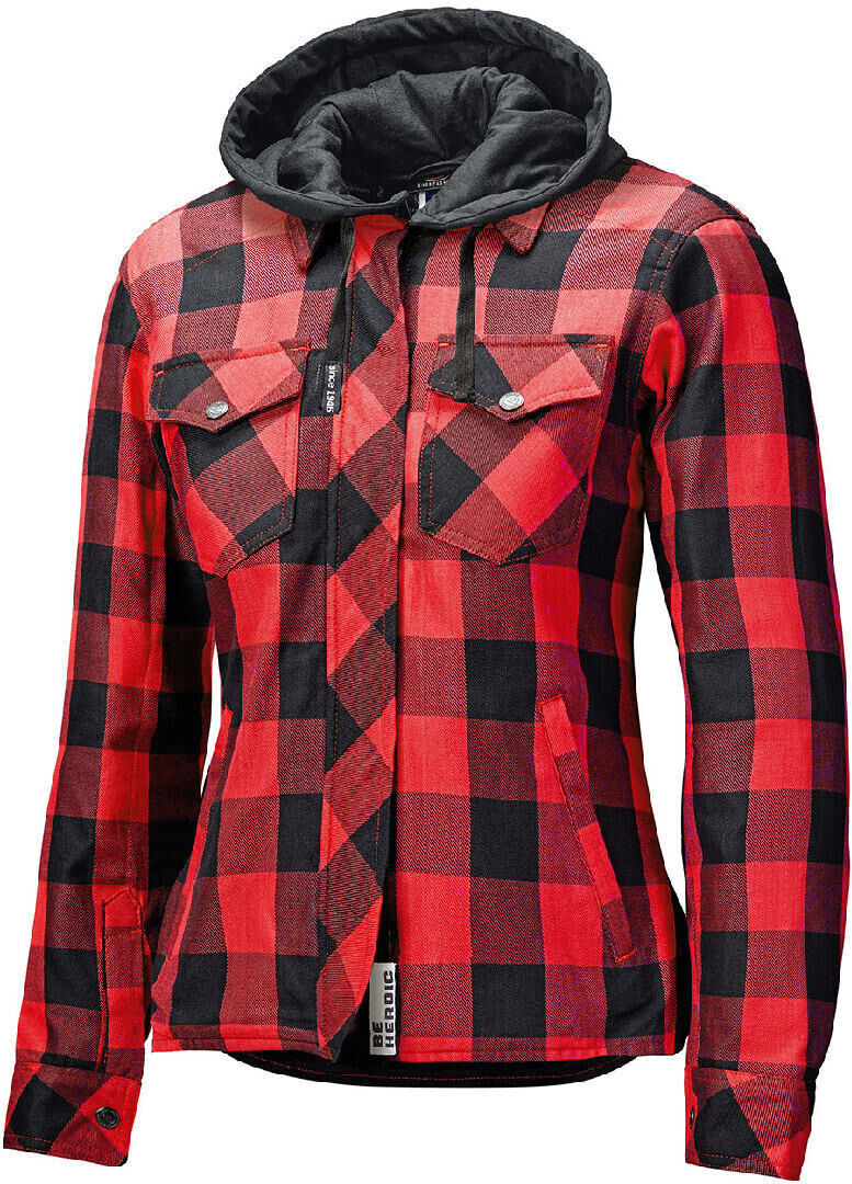 Held Lumberjack II Damen Motorrad Textiljacke M Schwarz Rot