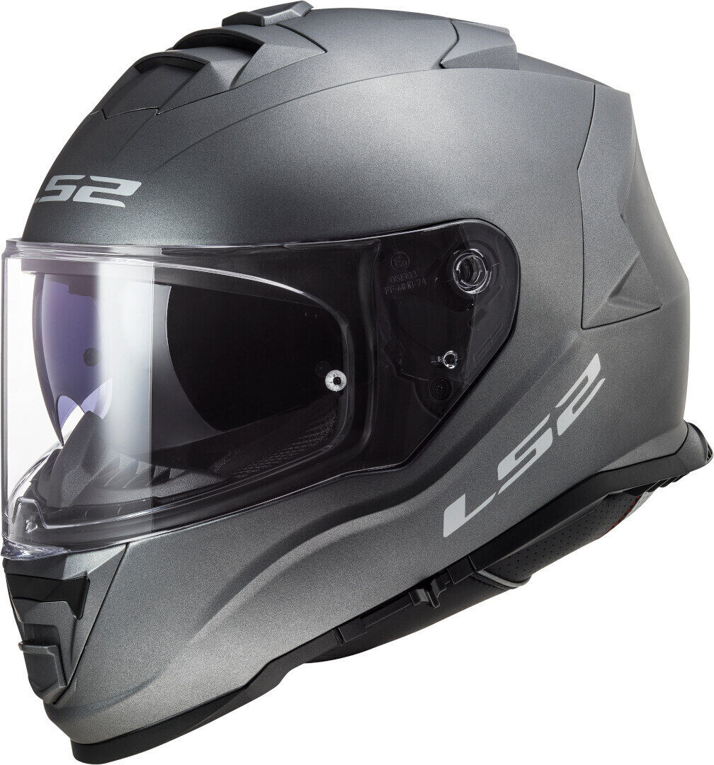 LS2 FF800 Storm Solid Helm XL Silber
