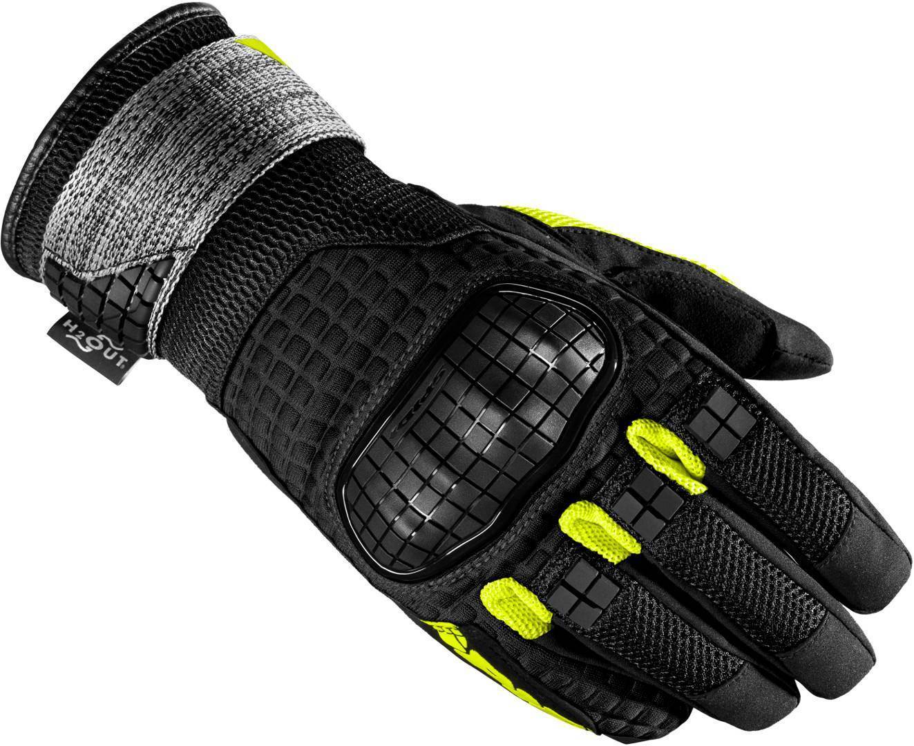 Spidi Rainwarrior Motorrad Handschuhe 2XL Schwarz Gelb