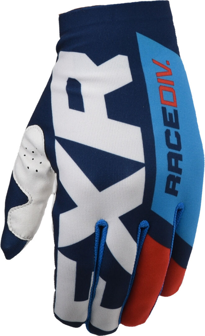 FXR Slip-On Lite Motocross Handschuhe M Rot Blau
