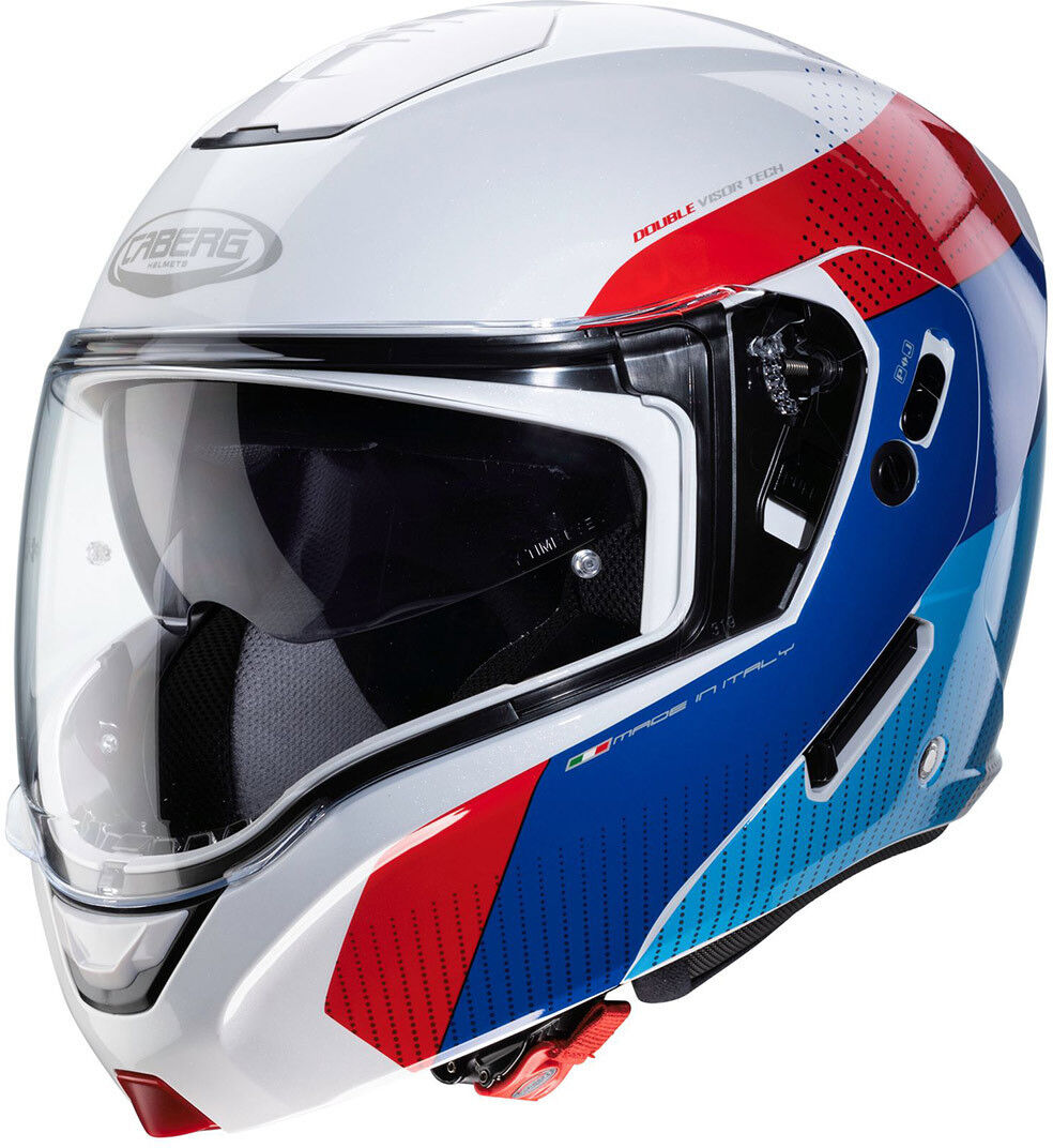 Caberg Horus Klapphelm 2XL Weiss Rot Blau