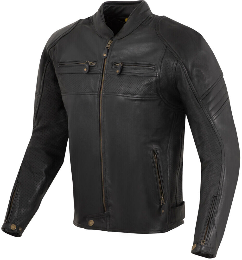 Merlin Odell Motorrad Lederjacke 2XL Schwarz