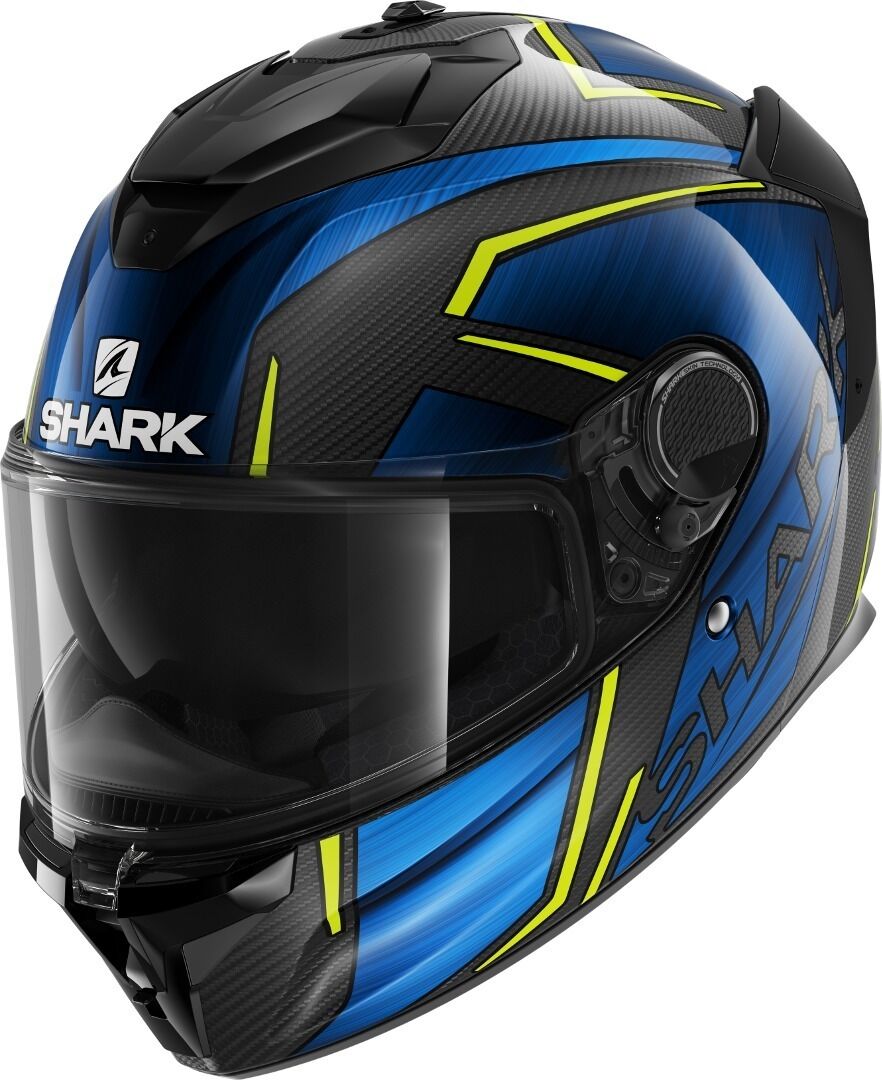 Shark Spartan GT Carbon Kromium Helm L Schwarz Blau