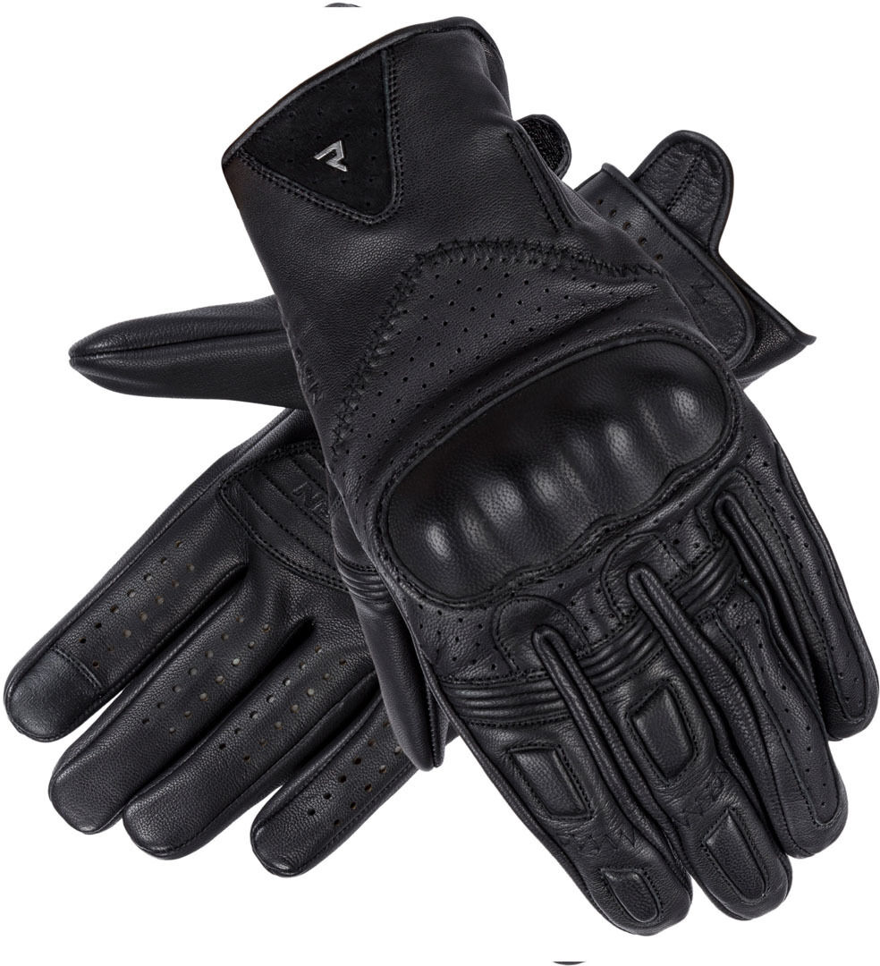 Rebelhorn Thug II Perforierte Motorradhandschuhe XS Schwarz