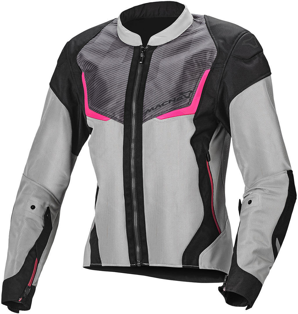 Macna Orcano Damen Motorrad Textiljacke XS Grau Pink