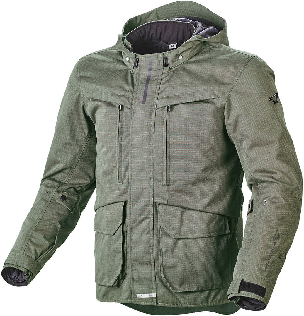 Macna Rival Motorrad Textiljacke S Grün Braun