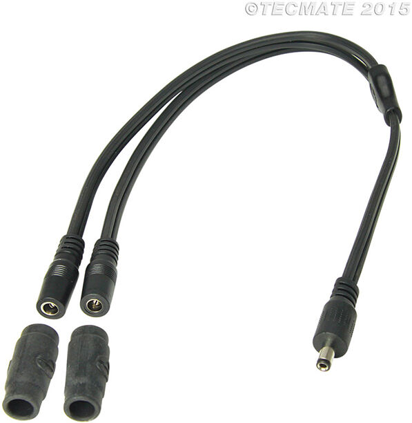 OPTIMATE Adapter Hohlstecker auf 2x Hohlstecker-Kupplung (No.45)